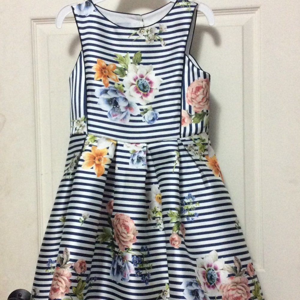 Pippa & Julie Floral Satin Dress
